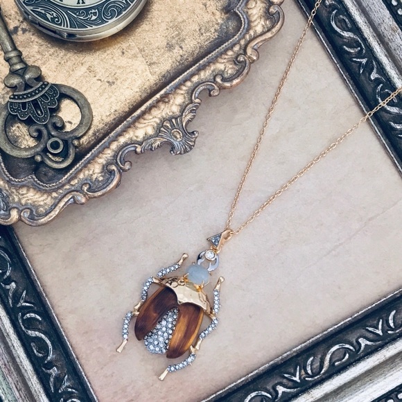 ALEXIS BITTAR Labradorite Crystal Scarab Necklace - Picture 4 of 4